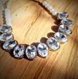 Crystal Choker with White beads